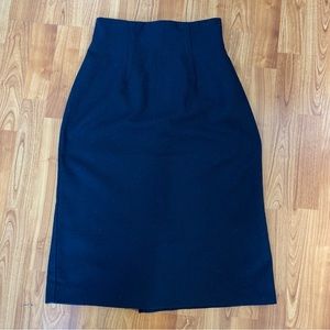 3/$20 Custom blue wool skirt size 6
